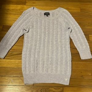 American Eagle Sweater- Lavender/Light Purple Color. Size medium. 3/4 sleeves